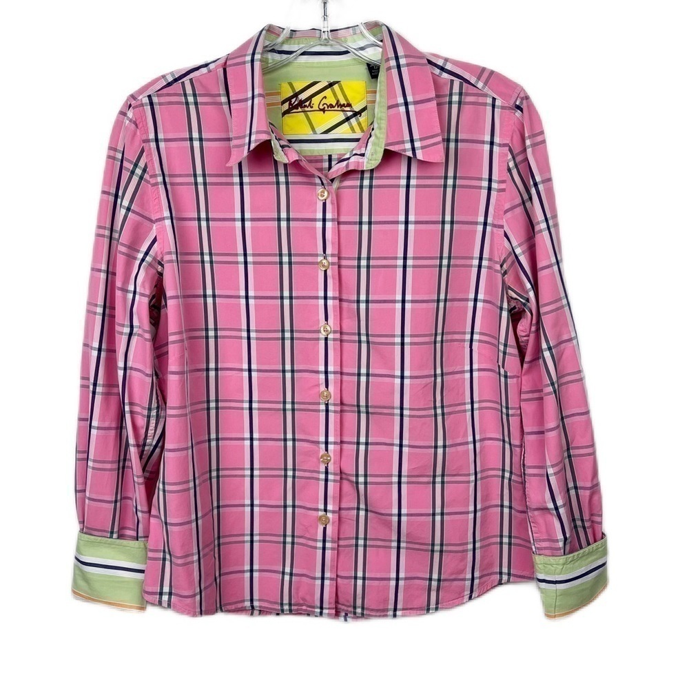 Robert Graham | Long Sleeve Cotton Plaid Shirt Size 12